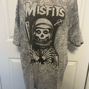 Gray Misfits Graphic T-Shirt